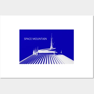 Space Mountain retro art Posters and Art